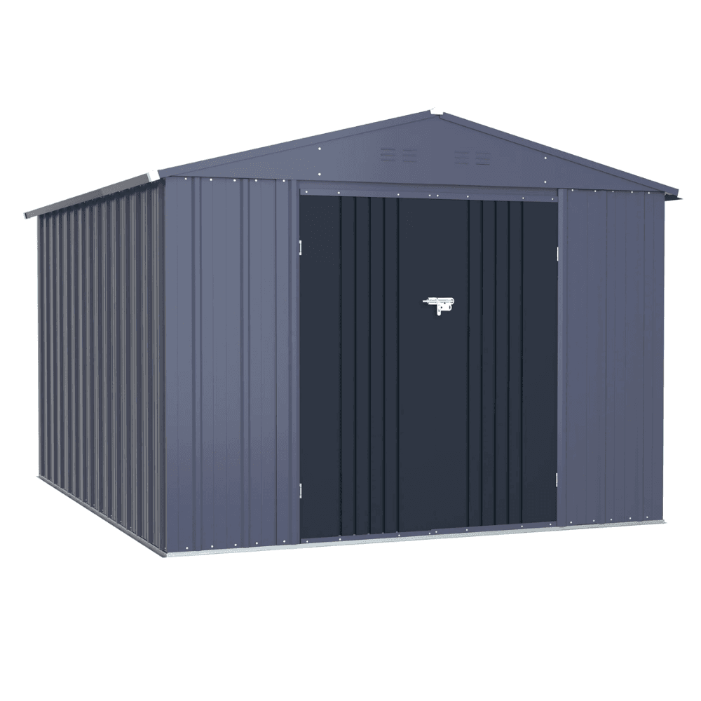 8 ft. x 12 ft. Outdoor Storage Shed with Lockable Door and Vents