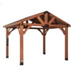 Brookdale 12 x 10 All Cedar Wooden Gazebo