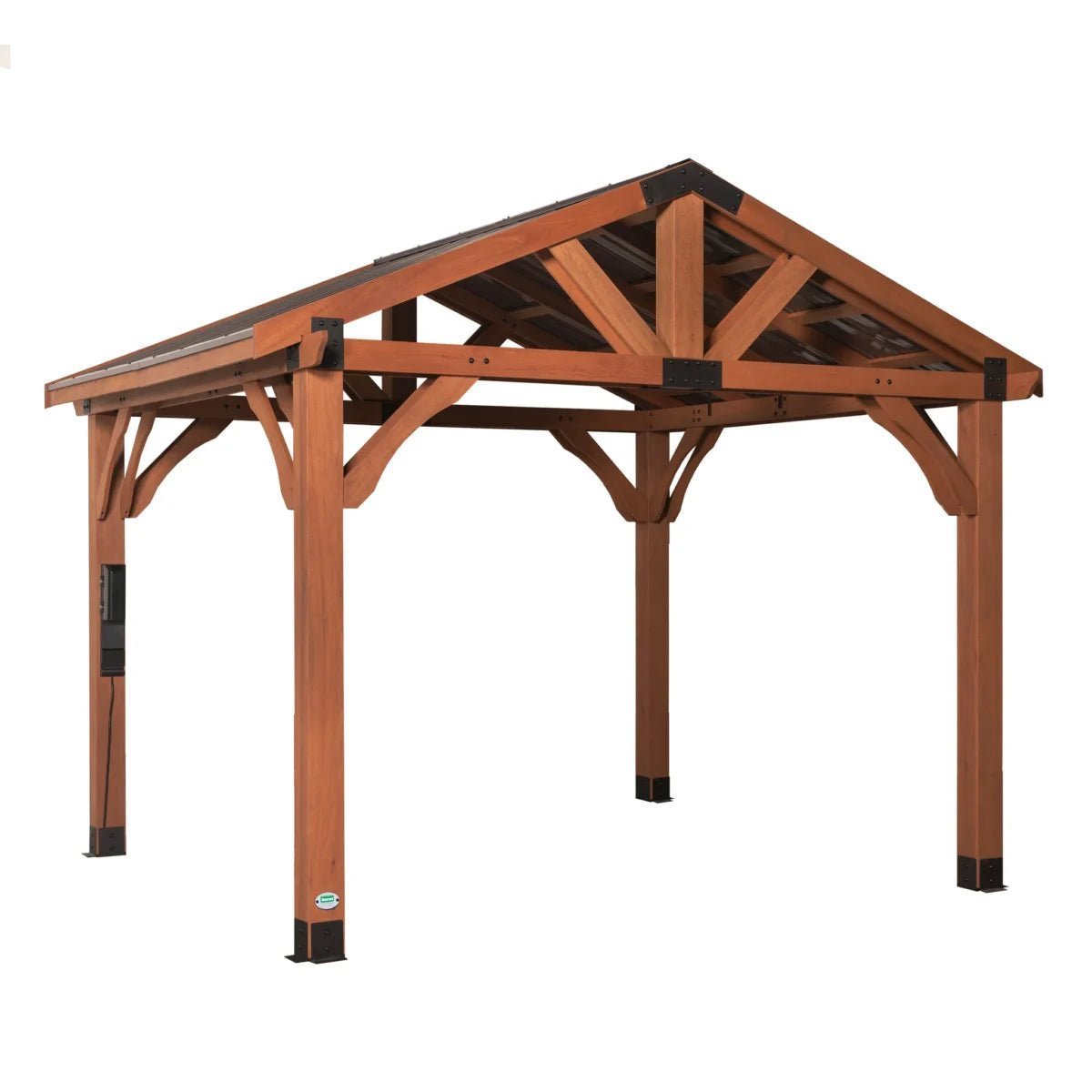 iben-product-287-image-1.jpg Brookdale 12 x 10 All Cedar Wooden Gazebo - Image 1