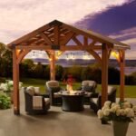 Brookdale 12 x 10 All Cedar Wooden Gazebo - Image 2