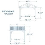 Brookdale 12 x 10 All Cedar Wooden Gazebo - Image 4