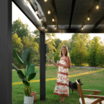 Trenton 4.9m x 3.7m Modern Steel Pergola - Image 6
