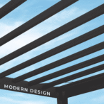 Trenton 4.9m x 3.7m Modern Steel Pergola - Image 9
