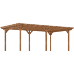 12′ x 20′ DIY Deck Outdoor Wood Pergola