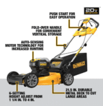 21.5 in. 20-V Li-Ion Cordless Battery Walk Behind Self Propelled Mower w/Hedge,Bare Trimmer,Blower,Cleaner,Pole/Hand Saw - Image 2