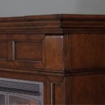 Dual Fuel Ventless Gas Fireplace With Mantel – 32,000 BTU, T-Stat. Control, Auburn Cherry Finish - Image 4