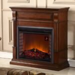 Full Size Electric Fireplace – Remote Control, Apple Spice Finish - Image 2