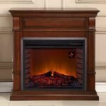 Full Size Electric Fireplace – Remote Control, Apple Spice Finish - Image 3