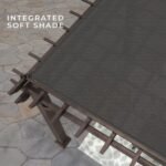14×12 Ashford Traditional Steel Pergola With Sail Shade Soft Canopy - Image 7