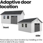 Scarsdale 12×16 Do-it-Yourself Wooden Storage Shed with Floor - Image 3
