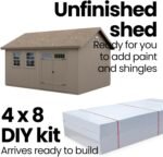 Scarsdale 12×16 Do-it-Yourself Wooden Storage Shed with Floor - Image 4