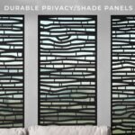 Ridgedale 8 Ft. X 8 Ft. White Steel Modern Cabana Pergola with Conversation Seating in Pumice - Image 4