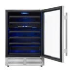 FORNO Bacchino 24-Inch Dual Zone Wine Cooler, 51-Bottle Capacity, Triple-Glass Door, Stainless Steel (FWCDR6634-24S) - Image 10