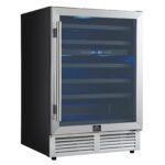 FORNO Bacchino 24-Inch Dual Zone Wine Cooler, 51-Bottle Capacity, Triple-Glass Door, Stainless Steel (FWCDR6634-24S) - Image 4