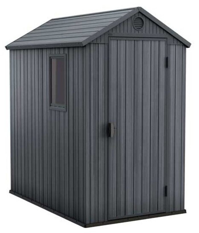 Keter Darwin 4x6 Storage Shed - Graphite