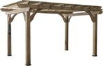 Backyard Discovery 14′ X 10′ Somerville Pergola W/ Electric – Dark Walnut DIY - Image 8