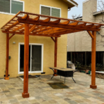 16 Ft. X 16 Ft. Pacific Douglas Fir Wood Traditional Pergola - Image 2