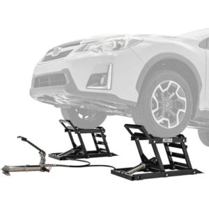 Black Widow Hydraulic Underbody Access Car Lift with Ramp – 3,000 LB. Capacity per Pair