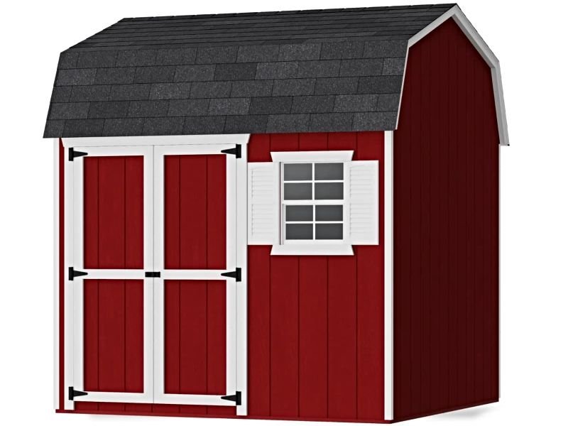 littlecottageco-value-workshop-barn-shed-8x8-VGB-6-WS-PC.jpg Little Cottage Co. 8x8 Value Workshop Barn Shed Kit - Image 1