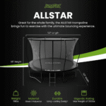 ALLSTAR 10 Trampoline Outdoor Backyard Play Equipment with Net & Ladder - Image 9