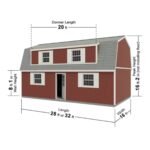 Best Barns Camp Reynolds 16-ft x 32-ft Gambrel Style Wood Outdoor Storage Shed - Image 4