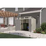 Suncast 7′ x 7′ Modernist Resin Outdoor Storage Shed - Image 3