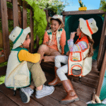 Ranger Retreat Wooden Swing Set/Playset with Tent, Tube Slide and 3-Swings - Image 5