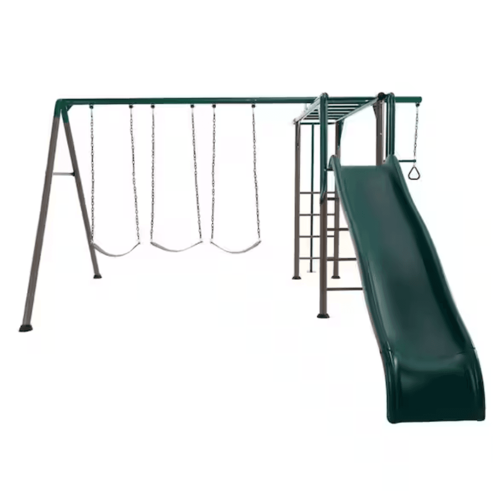ltm-product-74-image-1.png Lifetime Powder Coated Steel Swing Set with 4 Swing(s) , 1 Slide(s) - Image 1