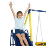 Sportspower Super 10 Metal Swing Set with Lifetime Warranty on Blow Molded Slide - Image 6