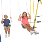Sportspower Super 10 Metal Swing Set with Lifetime Warranty on Blow Molded Slide - Image 8
