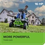 Greenworks 60V 30” CrossoverT Riding Lawn Tractor with 8.0 Ah - Image 5