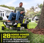 RYOBI 80V HP Brushless 30 in. Battery Electric Cordless Zero Turn Mower with 80V 10 Ah Batteries - Image 2