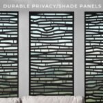 Ridgedale 8 Ft. X 8 Ft. White Steel Modern Cabana Pergola with Conversation Seating in Pumice - Image 5