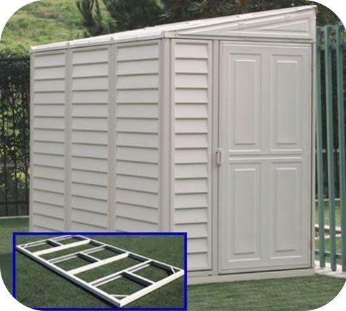 sidemate_4x8_with_foundation_web.jpg SideMate 4x8 Vinyl Shed w/ Foundation Kit - Image 1